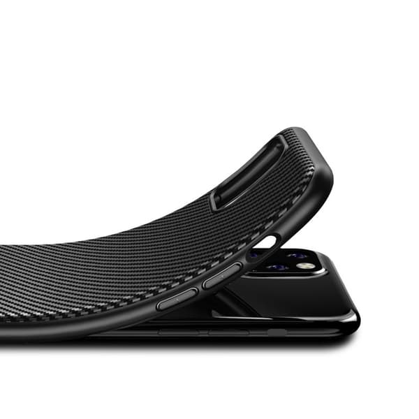 Crong Prestige Carbon -suojakuori - iPhone 11 Pro -kotelo (musta)