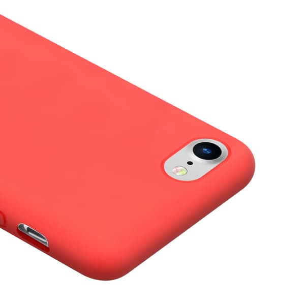 Crong Color Cover - Etui til iPhone SE (2022/2020) / 8 / 7 (rød)