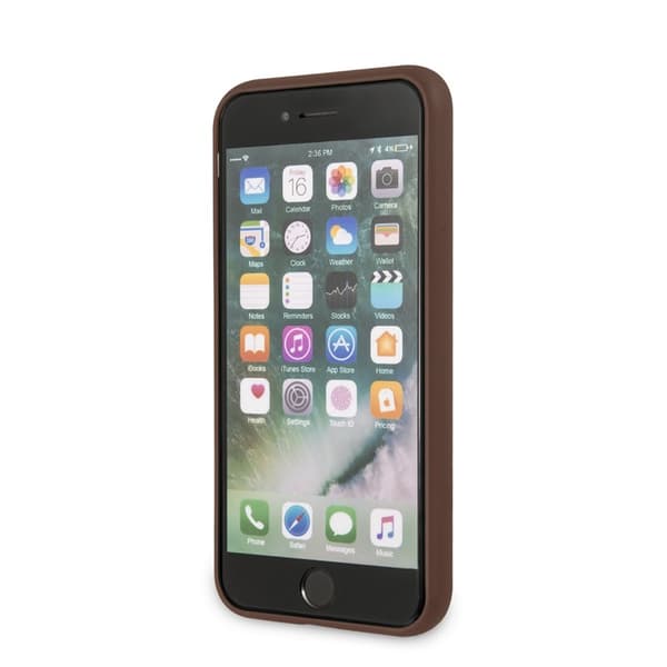 Guess 4G Bottom Stripe Collection - iPhone SE 2020/8/7-skal (brunt)