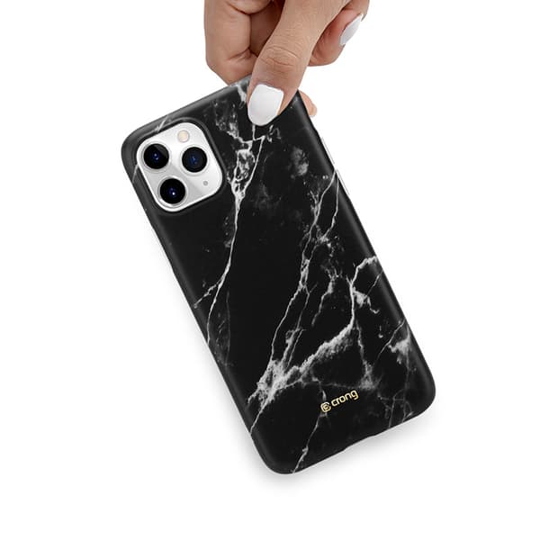 Crong Marmor Etui - iPhone 11 Pro Etui (Sort)
