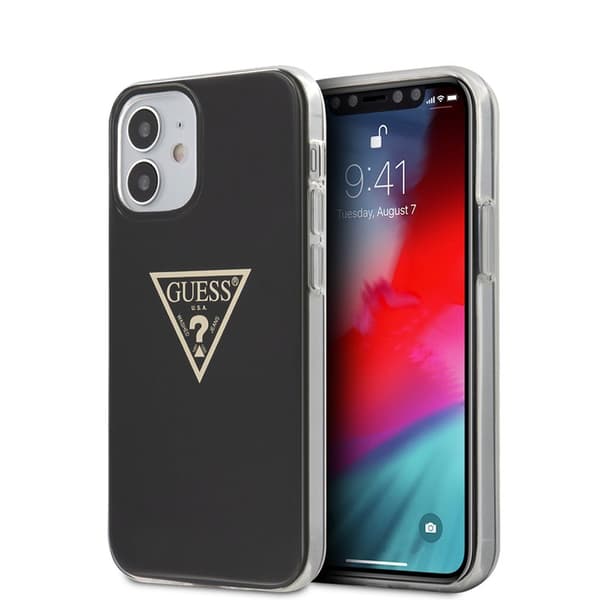 Guess Metallic Triangle - iPhone 12 Mini cover (sort)