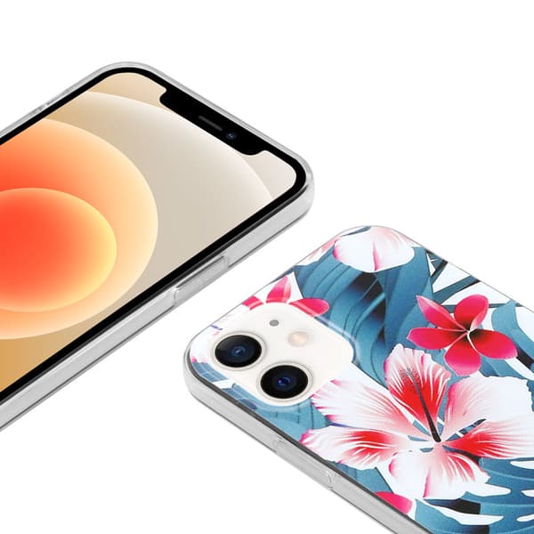 Crong-kukkakuvioinen suojakuori - iPhone 12 / iPhone 12 Pro -suojakuori (kuvio 03)