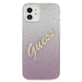 Miniatyrbillede 3 af 8: Guess Glitter Gradient Script - iPhone 12 mini cover (lyserød)