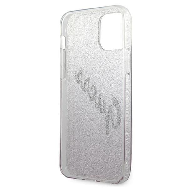 Guess Glitter Gradient Script - iPhone 12 mini cover (lyserød)