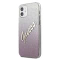 Miniatyrbillede 2 af 8: Guess Glitter Gradient Script - iPhone 12 mini cover (lyserød)