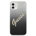 Miniatyrbillede 3 af 8: Guess Glitter Gradient Script - iPhone 12 mini cover (sort)