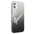 Miniatyrbillede 4 af 8: Guess Glitter Gradient Script - iPhone 12 mini cover (sort)