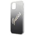 Miniatyrbillede 6 af 8: Guess Glitter Gradient Script - iPhone 12 mini cover (sort)