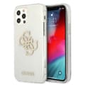 Miniatyrbillede 1 af 8: Guess Glitter 4G stort logo - iPhone 12 Pro Max cover (klart)