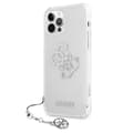 Miniatyrbillede 2 af 8: Guess 4G stort logo-vedhæng - iPhone 12 Pro Max cover (sølv vedhæng)