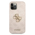 Miniatyrbild 3 av 8: Guess 4G Big Metal Logo - iPhone 12 / iPhone 12 Pro-skal (rosa)