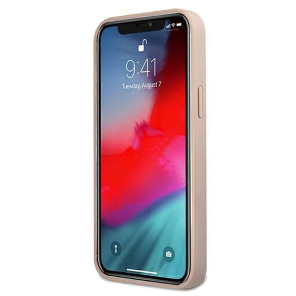 Guess 4G Big Metal Logo - iPhone 12 / iPhone 12 Pro-skal (rosa)