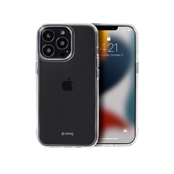 Crong Crystal Slim Cover - iPhone 13 Pro -kotelo (läpinäkyvä)