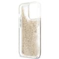 Miniatyrbillede 7 af 8: Guess Liquid Glitter 4G stort logo - iPhone 13 Pro Max cover (guld)