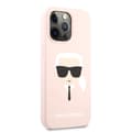 Pikkukuva 3 / 5: Karl Lagerfeld Silicone Ikonik Karl`s Head - iPhone 13 Pro Max -suojakuori (Vaaleanpunainen)