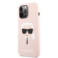 Pikkukuva 1 / 5: Karl Lagerfeld Silicone Ikonik Karl`s Head - iPhone 13 Pro Max -suojakuori (Vaaleanpunainen)