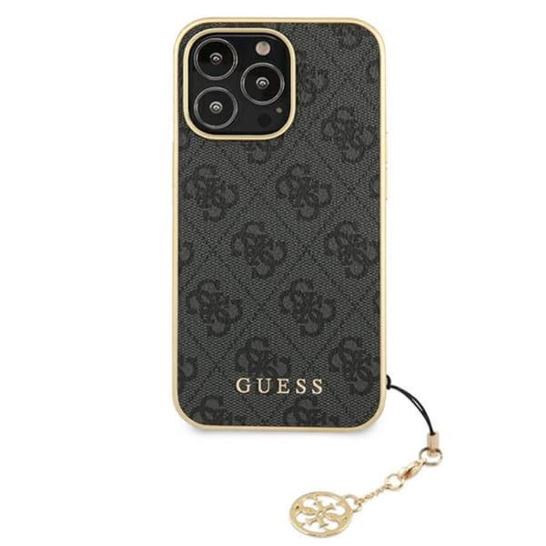 Guess 4G Charms Kollektion - iPhone 13 Pro Max Etui (Grå)
