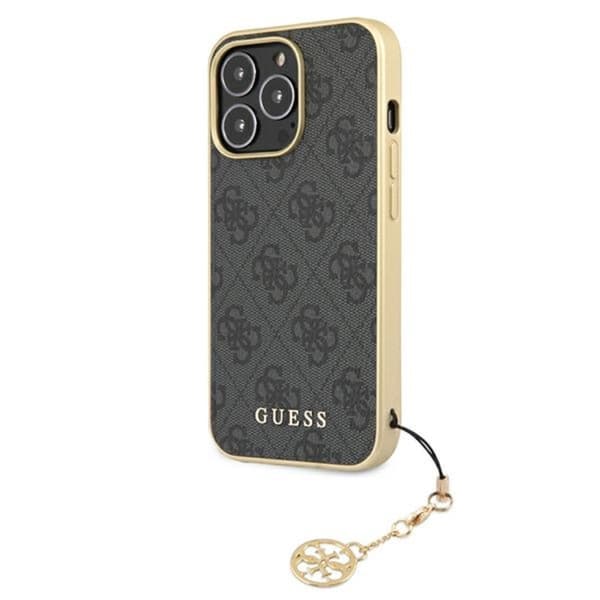 Guess 4G Charms Kollektion - iPhone 13 Pro Max Etui (Grå)