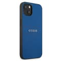 Miniatyrbillede 4 af 8: Guess Saffiano Metal Logo Striber - iPhone 13 mini cover (blå)