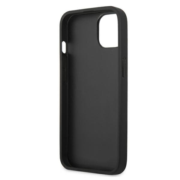 Guess Saffiano Metal Logo Striber - iPhone 13 mini cover (blå)