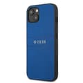 Miniatyrbillede 2 af 8: Guess Saffiano Metal Logo Striber - iPhone 13 mini cover (blå)