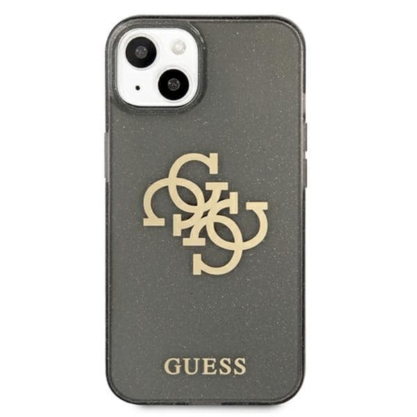 Guess Glitter 4G stort logo - iPhone 13 mini cover (sort)