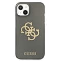 Miniatyrbillede 3 af 8: Guess Glitter 4G stort logo - iPhone 13 mini cover (sort)