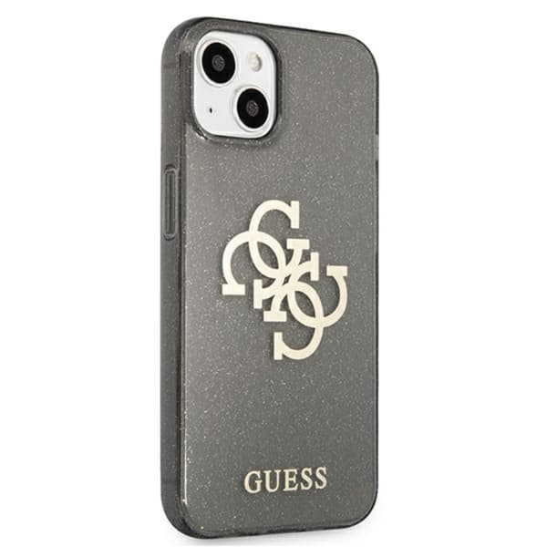 Guess Glitter 4G stort logo - iPhone 13 mini cover (sort)