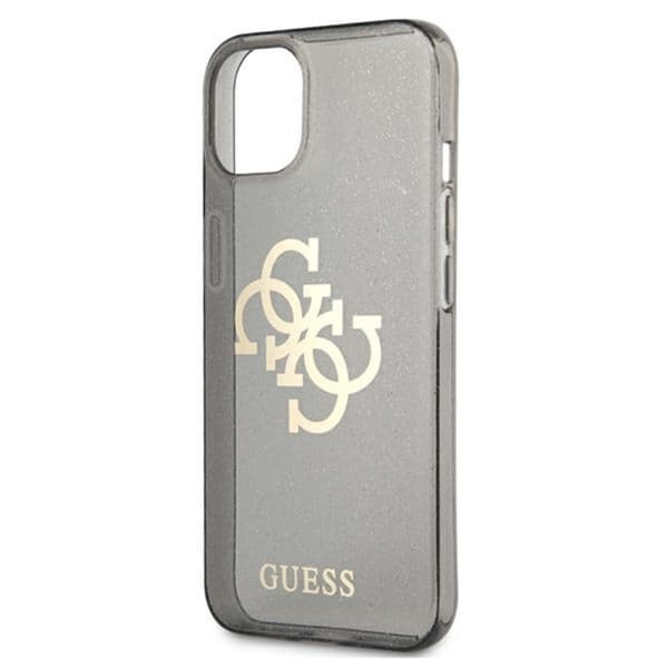 Guess Glitter 4G stort logo - iPhone 13 mini cover (sort)