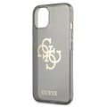 Miniatyrbillede 6 af 8: Guess Glitter 4G stort logo - iPhone 13 mini cover (sort)