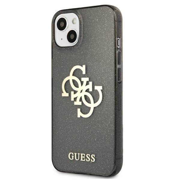 Guess Glitter 4G stort logo - iPhone 13 mini cover (sort)