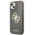 Miniatyrbillede 2 af 8: Guess Glitter 4G stort logo - iPhone 13 mini cover (sort)