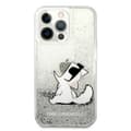 Miniatyrbillede 3 af 8: Karl Lagerfeld Liquid Glitter Choupette Fun - iPhone 13 Pro Max cover (sølv)