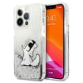 Miniatyrbillede 1 af 8: Karl Lagerfeld Liquid Glitter Choupette Fun - iPhone 13 Pro Max cover (sølv)