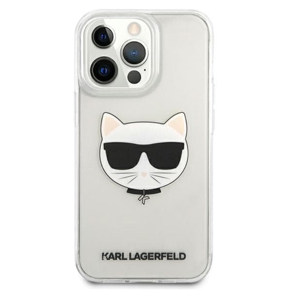 Karl Lagerfeld Choupette Head - iPhone 13 Pro Max -suojakuori (kirkas)