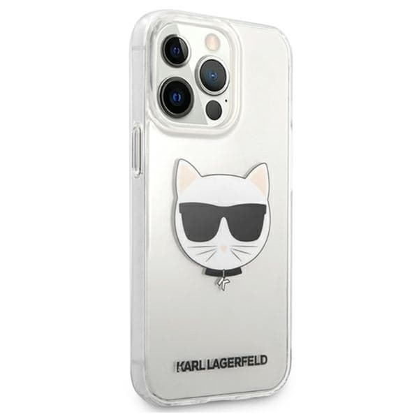 Karl Lagerfeld Choupette Head - iPhone 13 Pro Max -suojakuori (kirkas)