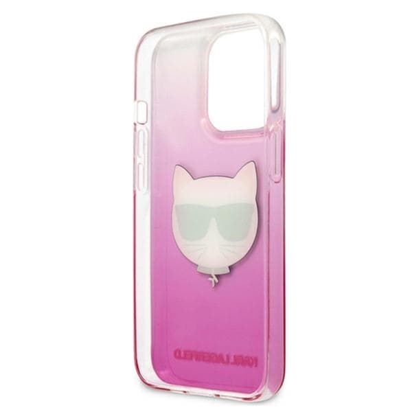 Karl Lagerfeld Choupette Head - iPhone 13 Pro Max cover (lyserød)