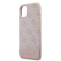 Pikkukuva 6 / 8: Guess 4G Bottom Stripe Collection - iPhone 11 -kotelo (vaaleanpunainen)