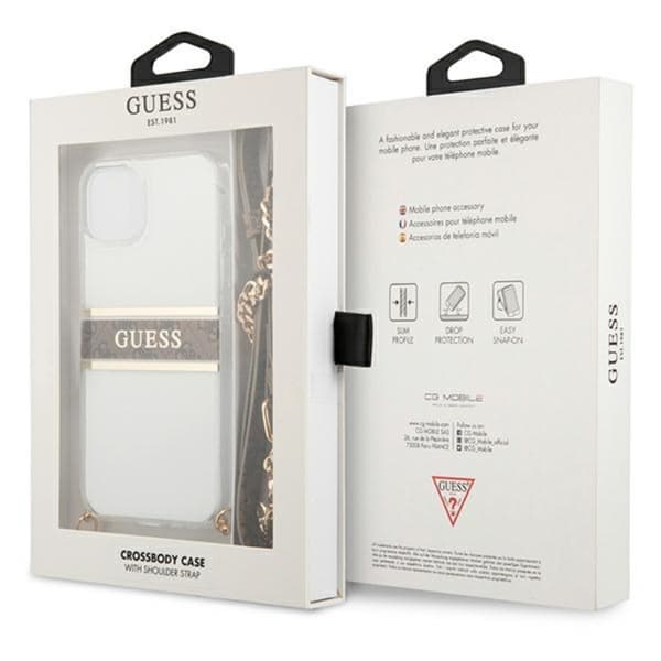 Guess 4G Guldstribet Crossbody - iPhone 13 mini cover