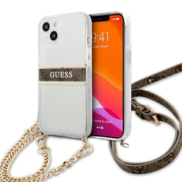 Guess 4G Guldstribet Crossbody - iPhone 13 mini cover