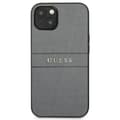 Miniatyrbillede 3 af 8: Guess Saffiano Metal Logo Stripes - iPhone 13 mini cover (grå)