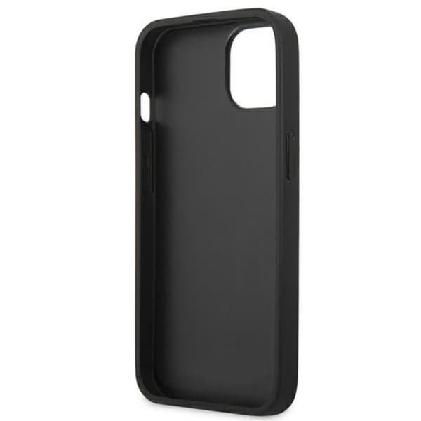 Guess Saffiano Metal Logo Stripes - iPhone 13 mini cover (grå)