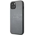 Miniatyrbillede 2 af 8: Guess Saffiano Metal Logo Stripes - iPhone 13 mini cover (grå)