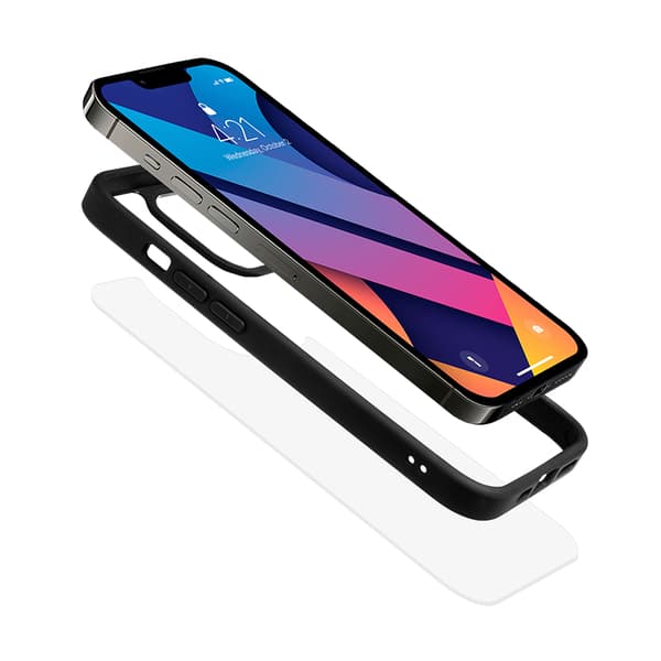 Crong Clear Cover - iPhone 13 Pro Max -kotelo (musta)