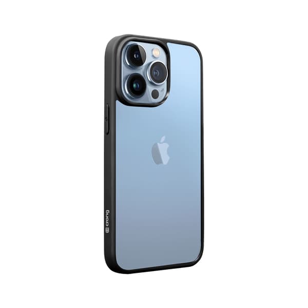 Crong Clear Cover - iPhone 13 Pro Max -kotelo (musta)