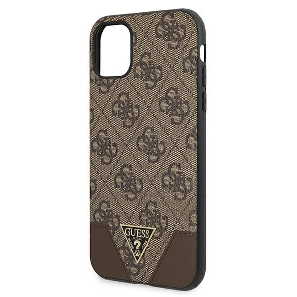 Guess 4G Triangle Collection - iPhone 11 -kotelo (ruskea)