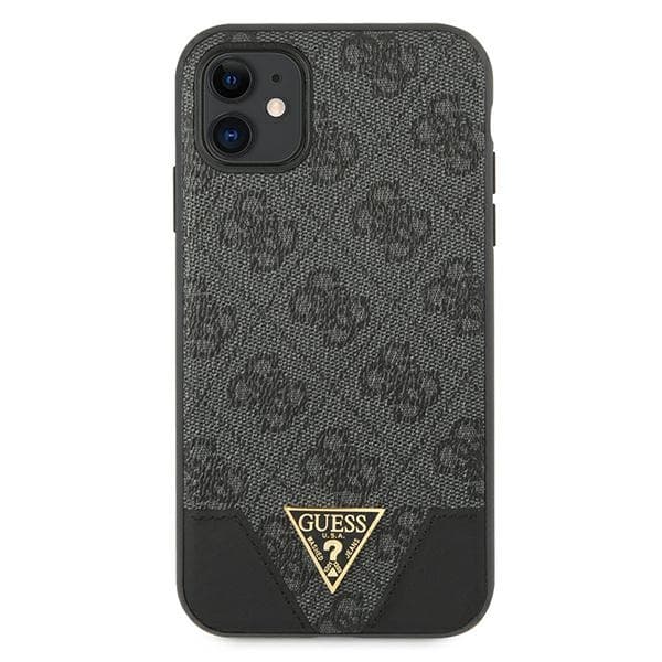 Guess 4G Triangle Collection - iPhone 11-skal (grått)