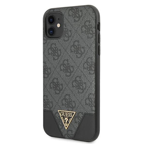 Guess 4G Triangle Collection - iPhone 11-skal (grått)