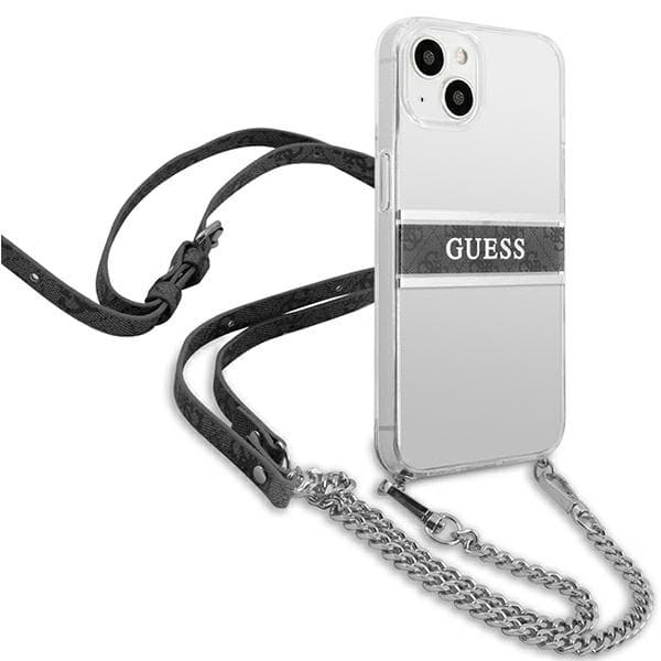 Guess 4G sølvstribet crossbody - iPhone 13 mini cover