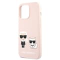 Miniatyrbillede 6 af 7: Karl Lagerfeld Slilicone Karl & Choupette Magsafe - iPhone 13 Pro Max cover (lyserød)